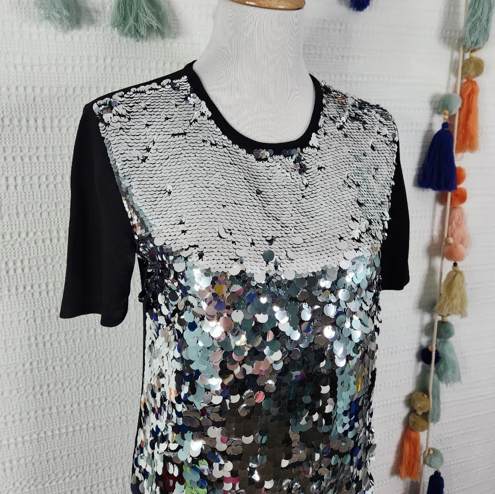 Tory Burch Sequin Sweater Dress